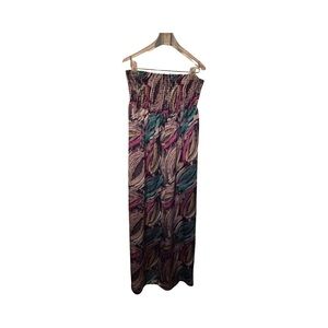 STYLE & CO Multicolor Strapless Maxi Dress